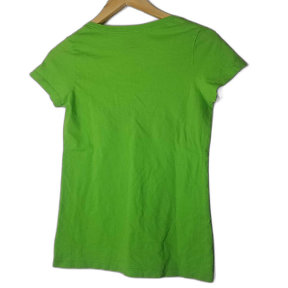 Womens V Neck Bright Green NFL Seattle Seahawks Football Tshirt Sz S - Picture 5 of 5